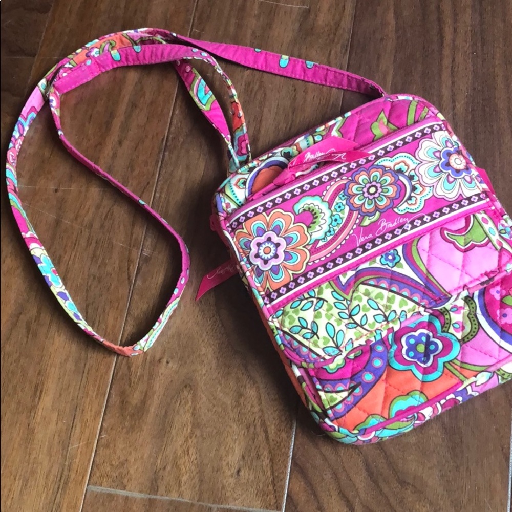 Vera Bradley Crossbody Bag PINK SWIRLS